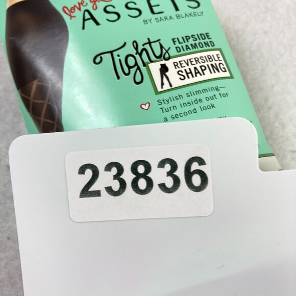 SPANX Assets Sara Blakely‎ Reversible Shaping Tights Women's 5 Flipside Diamond - Picture 6 of 6